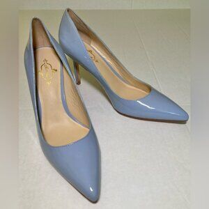 Footcandy Vero Cuoio NWOT Size 9 Blue Patent Leather Pumps Heels